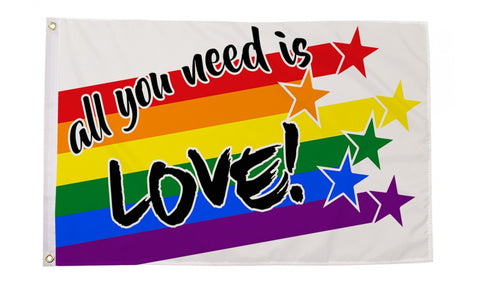 3 x 5 All You Need Is Love  Flag