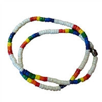 Gay Pride "Surfer" White Puka Shell Necklace