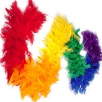 Rainbow Feather Boa