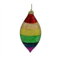 Christmas Pride Rainbow Finial Ornament