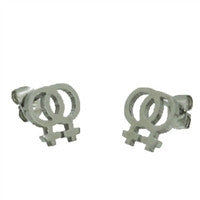 Lesbian Stainless Steel Stud Earrings