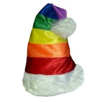 Rainbow Santa Cap