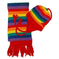 Gay Pride Beanie and Scarf Set