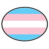 European Car Magnet - Transexual Pride Flag