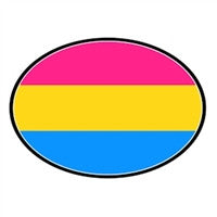 European Car Magnet - Pansexual Pride Flag