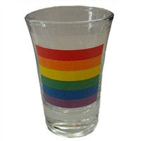 Rainbow Fluted Shot Glass