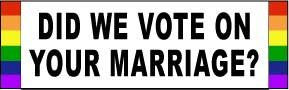 Did We Vote Bumper Sticker