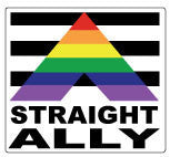 Straight Ally Bumper Sticker