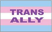 Trans Ally Flag Bumper Sticker