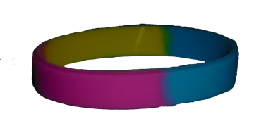 Silicone Bracelet - Pansexual Pride
