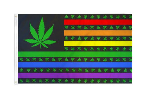 3 x 5 Marijuana USA Flag